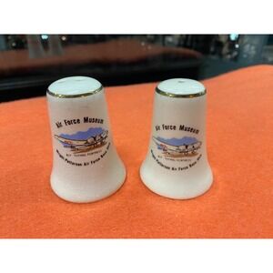 WRIGHT PATTERSON AIR FORCE MUSEUM SALT & PEPPER SHAKERS VINTAGE  UNUSED